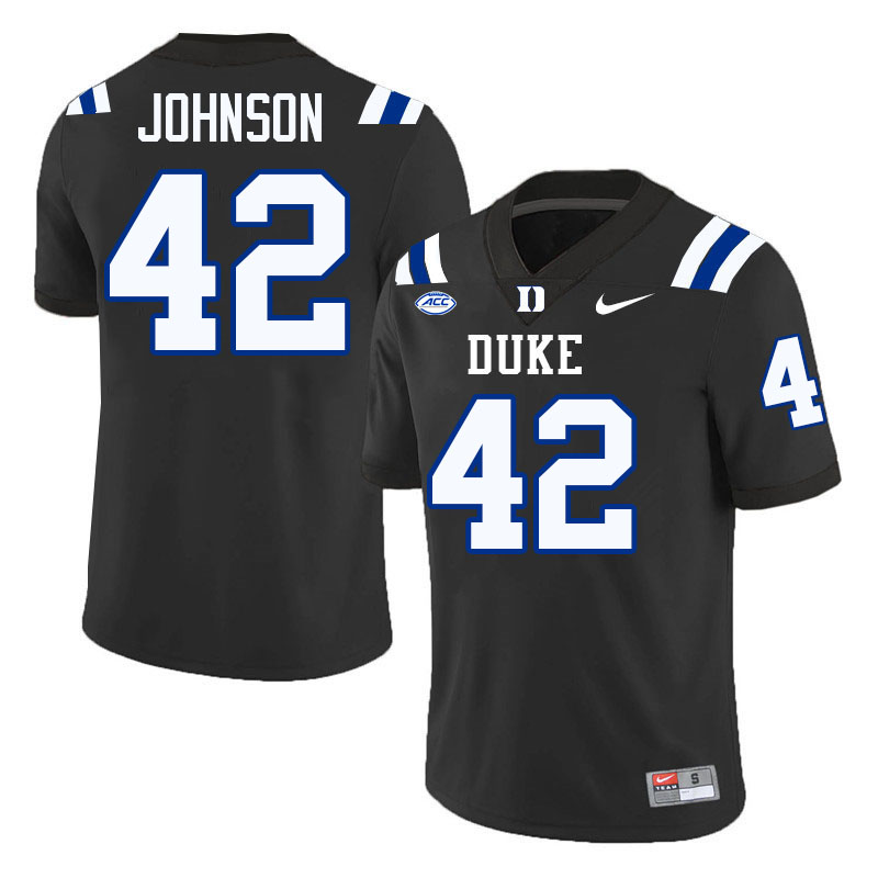 Kendall Johnson Duke Jersey,Duke Blue Devils #42 Kendall Johnson Jersey Youth College-Black